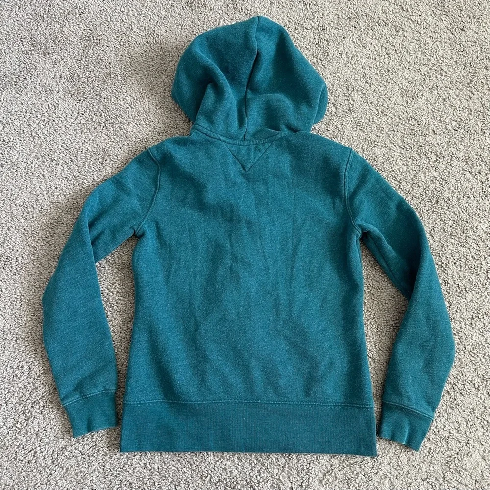 Tommy Hilfiger Zip Up Sweater Jacket Turquoise Womens XS
